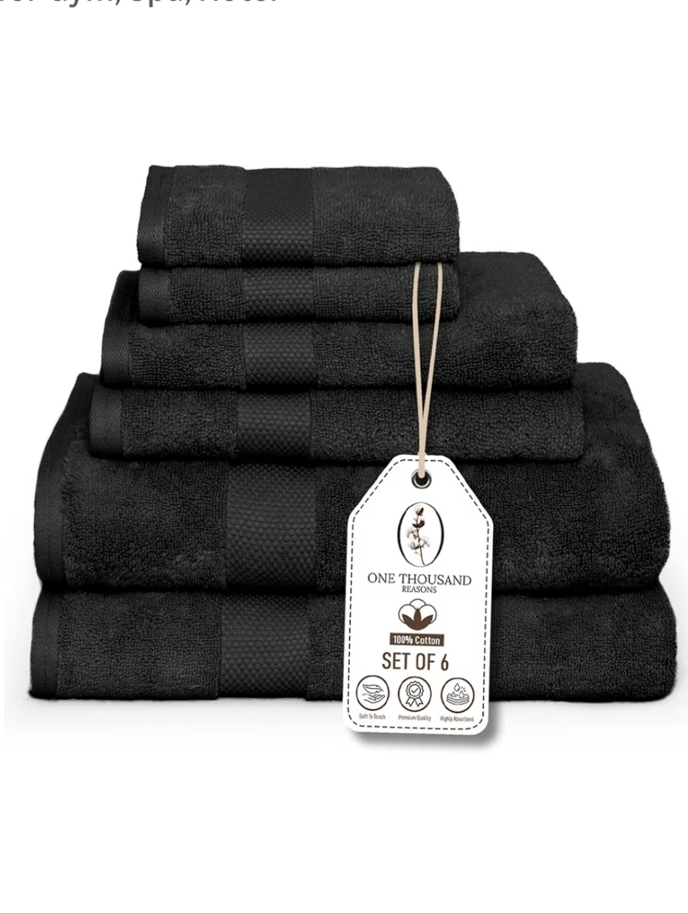 6-Pieces Premium Towel Set